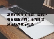 关于马赛迎西甲关键赛；国际比赛日豪取连胜；压力陡增；资深球员宣示担当的信息-乐竞体育